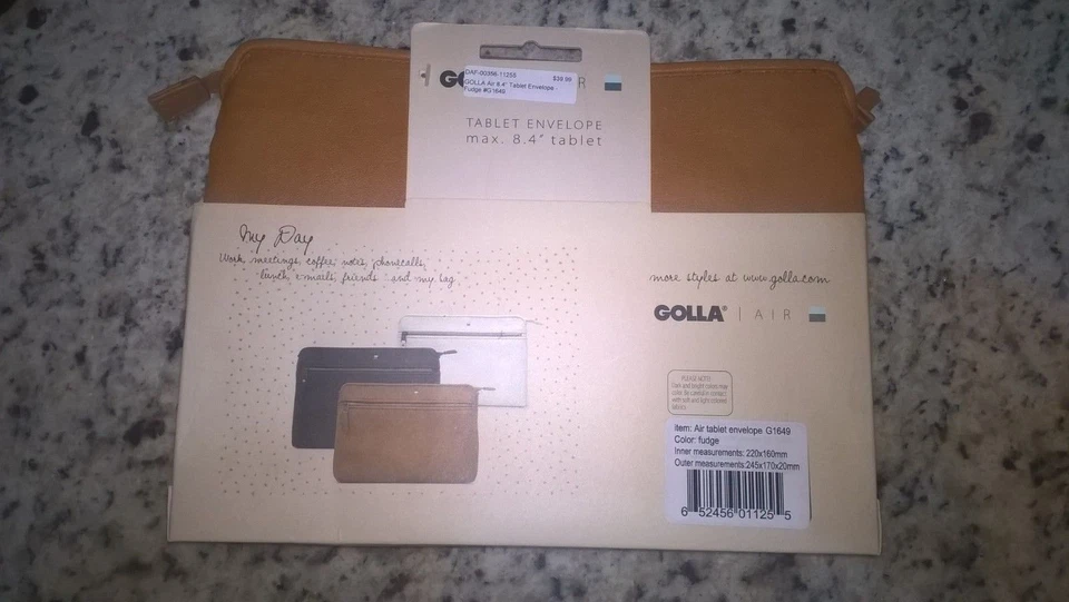 Sobre para tableta Golla Air de 8,4 pulgadas (fudge) Foto 2 de 2