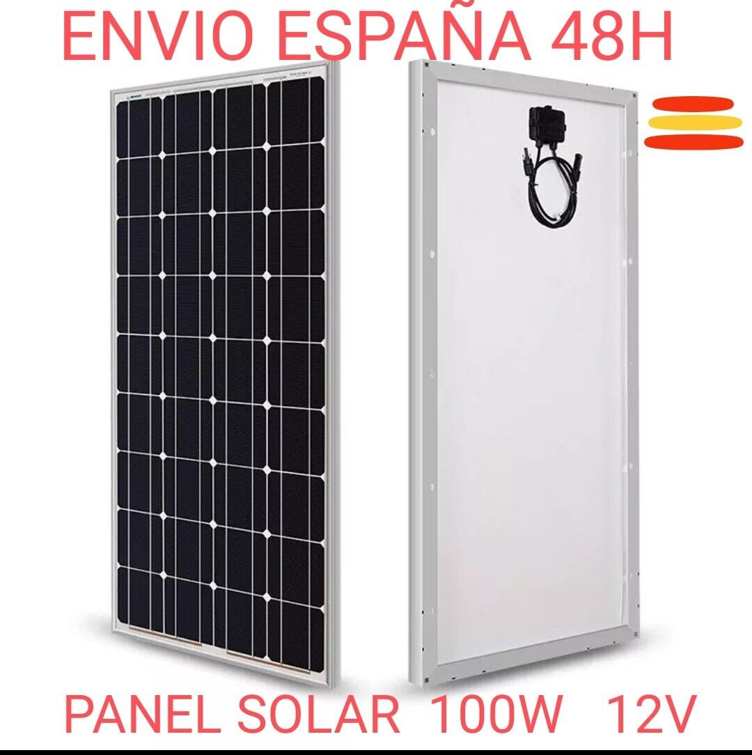 PANEL PLACA SOLAR 100W 12V MONOCRISTALINO ENTREGA 48H 50W 150W 120W 130W...