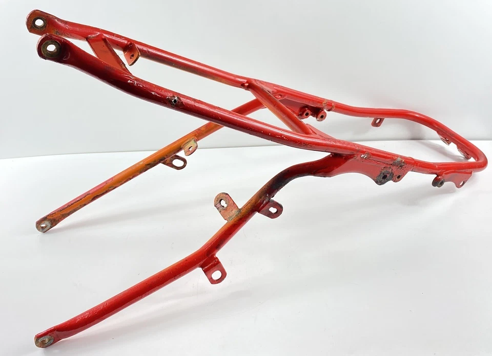 1990 ktm 350 exc 子框架后部低音框架红色金属 KTM 350 EXC 正品原始设备制造商 88-99 — 第 4/4 张图片