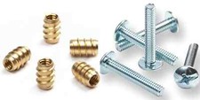 Inserts, 20 OR 100 Threaded Brass Inserts to Create Custom Knobs  More