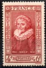 France 1943 : N°591 DUC DE SULLY (TRÈS LÉGÈRE TRACE DE CHARNIÈRE) NEUF* TB