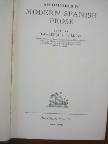 Vintage 1936 Red HC An Omnibus Of Modern Spanish Prose L.A. Wilkins No Dj - Picture 11 of 11