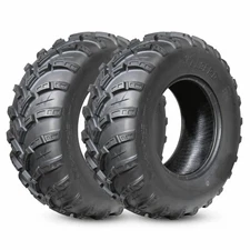 Set 2 25x10-12 ATV Tires 25x10x12 UTV Off-Road All Terrain 6PR Tubeless Replace