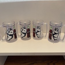 Rare 1998 Vintage Thermo-Serv Coca Cola Collectible Mug Stein Polar Bear 