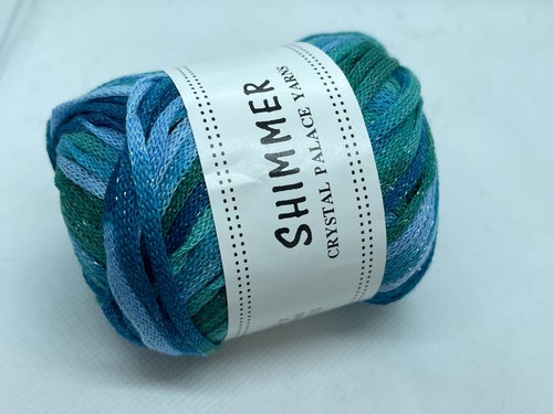 Crystal Palace Yarns Shimmer #9545 Blues Greens - Light Sparkle 50gr 90yds Bulky - Picture 7 of 10