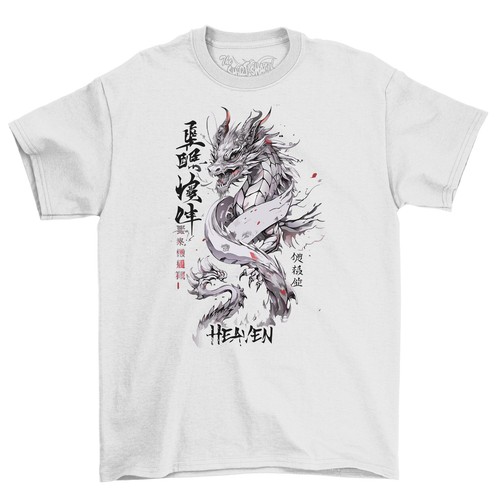 Heaven Dragon Anime - Unleash Your Inner Dragon! Funny T-shirt, 100% Cotton, Uni - Picture 5 of 46