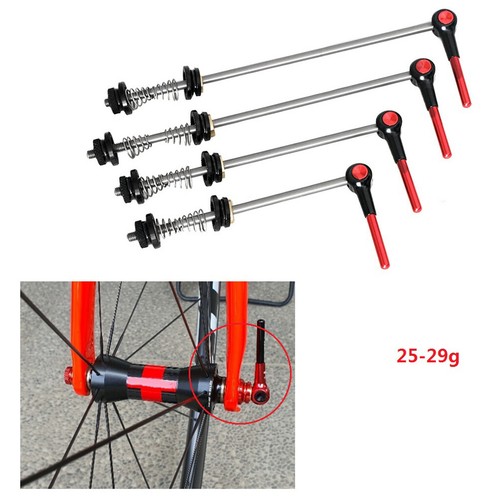 Titanium Alloy Skewers Ti Quick Release MTB Road Folding Bike 74/100/130/135mm - Picture 2 of 26