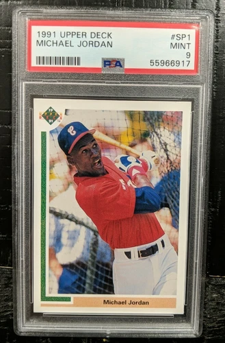 1991 Upper Deck MICHAEL JORDAN PSA 9 MINT #SP1 Baseball RC Rookie
