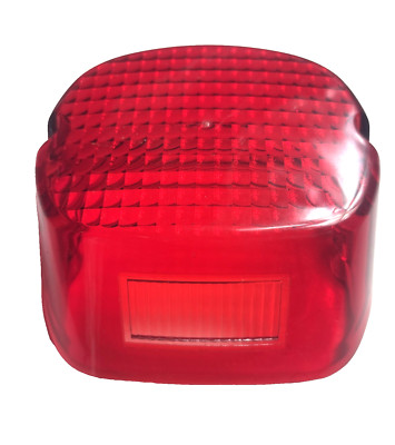 CUSTOM CHROME HARLEY DAVIDSON LAYDOWN STYLE RED TAILLIGHT LENS