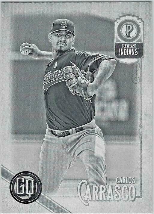2018 Topps Gypsy Queen - Carlos Carrasco #285 Black & White /50 for ...