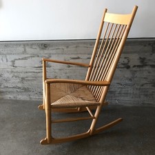 Vintage Mid Century Fredericia J16 Rocking Ch...