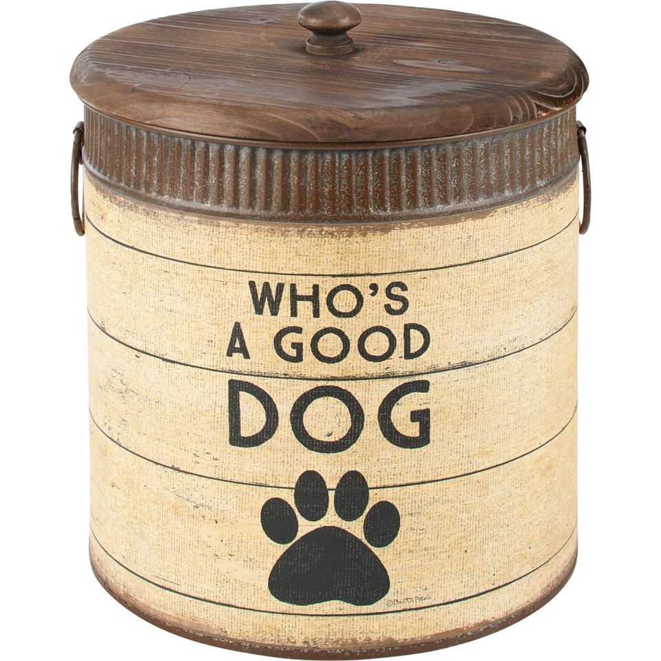 Wigglebutt Cookie Co. Dog Pet Canister Set Treat Holder Set of 2 Dog Mom Dad NEW - Image 3 of 4