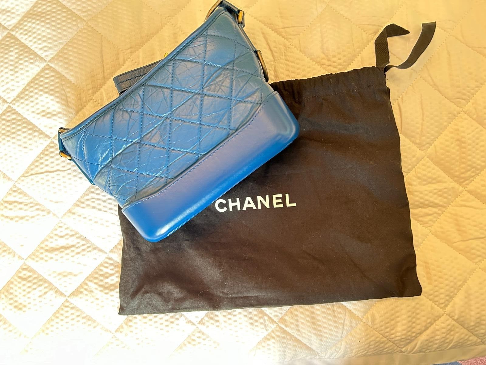 Chanel Gabrielle Small Bag, Royal Blue, with Dust Bag only, Used. image 6