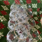NOS-Set Of 8-Arby’s Libbey Gold Rim Etched Frosted Winter Scene Glasses — photo 7