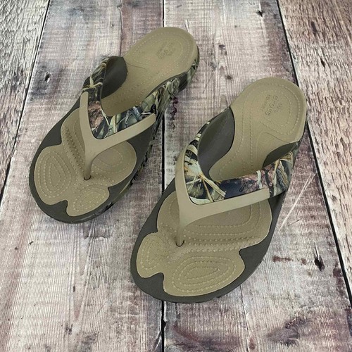 Crocs Camo Camouflage Mens Size 8 