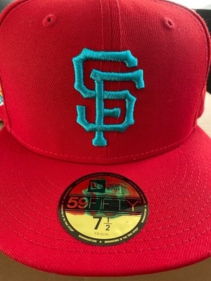 Era 59Fifty Fitted Hat (Red aqua UB) | eBay