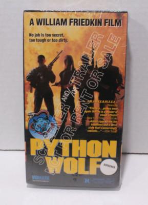 PYTHON WOLF (VHS, 1991) Screener VidMark Release RARE Brand NEW FACTORY Sealed
