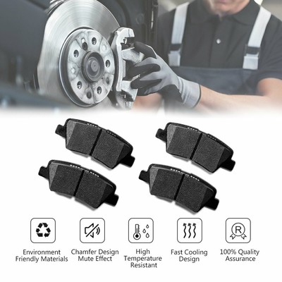 Rear] Brake X GEOMET Coated Replacement Disc Rotors and Premium Ceramic Brake Pads Kit | 6 Piece Set | For 2012-2017 Hyundai Accent 1.6