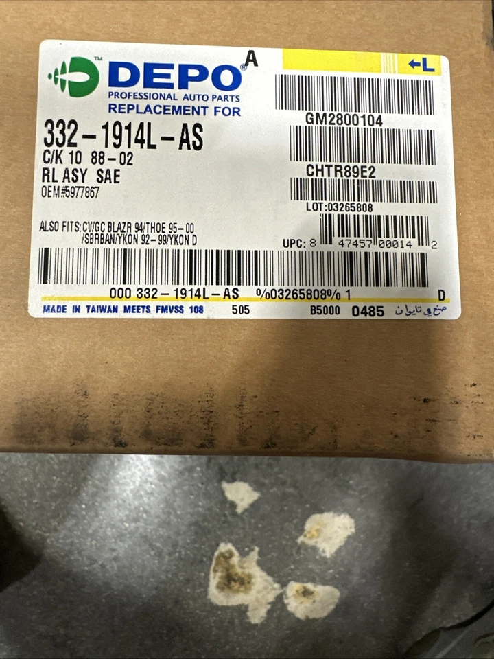 Luz trasera de freno lateral del conductor de repuesto DEPO 332-1914L-AS para Chevy GMC Foto 2 de 2