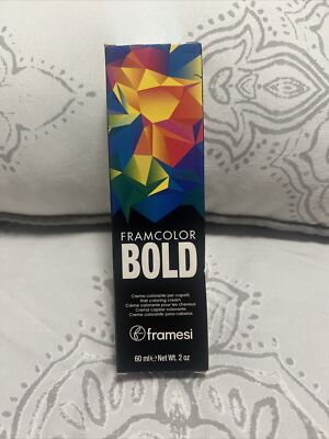 Framesi ~ FramColor Bold ~ Hair Coloring Cream ~ Metallic Sapphire Blue ~ 2 Oz.