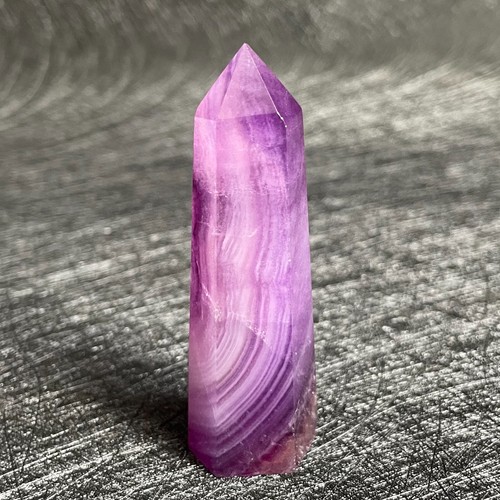 Varita de cuarzo de cristal pulido torre de fluorita colorida de piedra natural punto de curación - Imagen 4 de 10