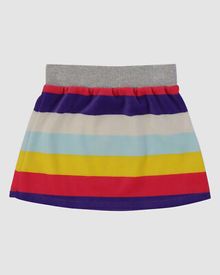$60 Billieblush Kid's Girl's Gray Striped Velour Pull On Mini Skirt Size 12