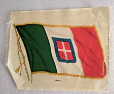 Vintage Tobacco Cigarette Silk Flag "ITALY"