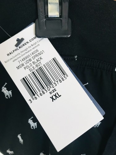 NEW RALPH LAUREN BLACK POLO HORSE LOGO PYJAMA BOTTOMS SIZE XXL - Picture 3 of 4