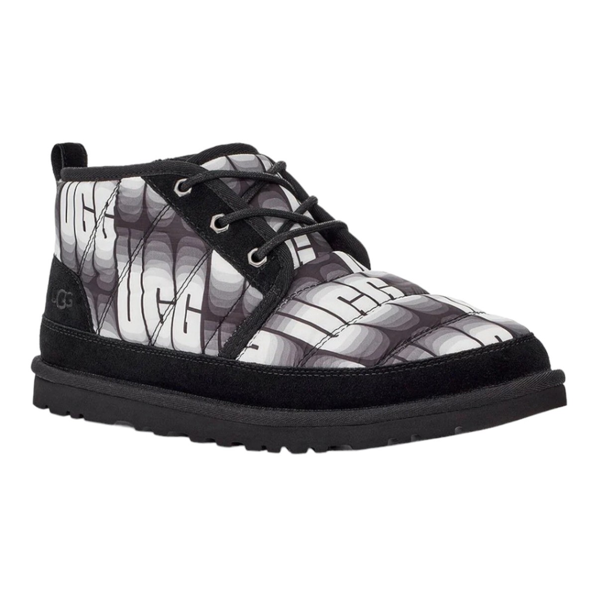 UGG Mens Neumel LTA Wavelength Black White Suede Chukka 