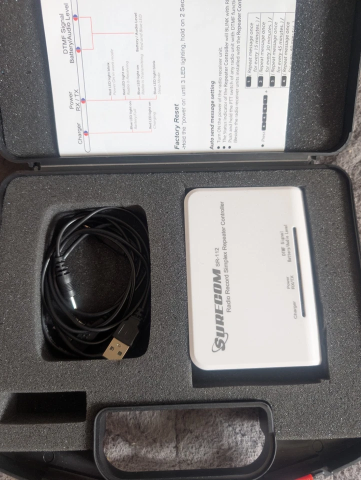 37 Watt Repeater with Amp/Mobile Unit & Repeater Surecom Sr- 112 plun-n-play - Image 3 of 4