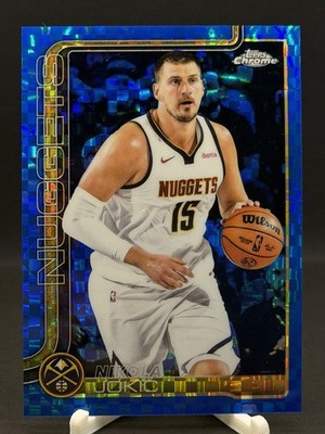 2025-26 NBA Topps Chrome BLUE X-fractor Nikola Jokic #25 