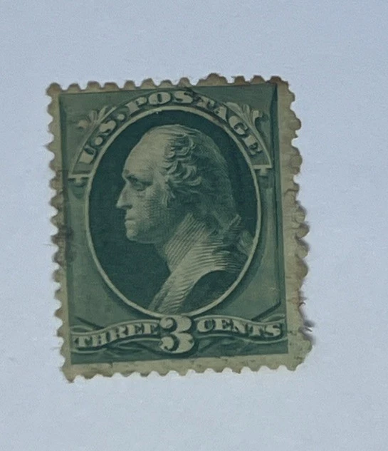 George Washington 3 Cent Stamp In Used Us Stamps (19th Century