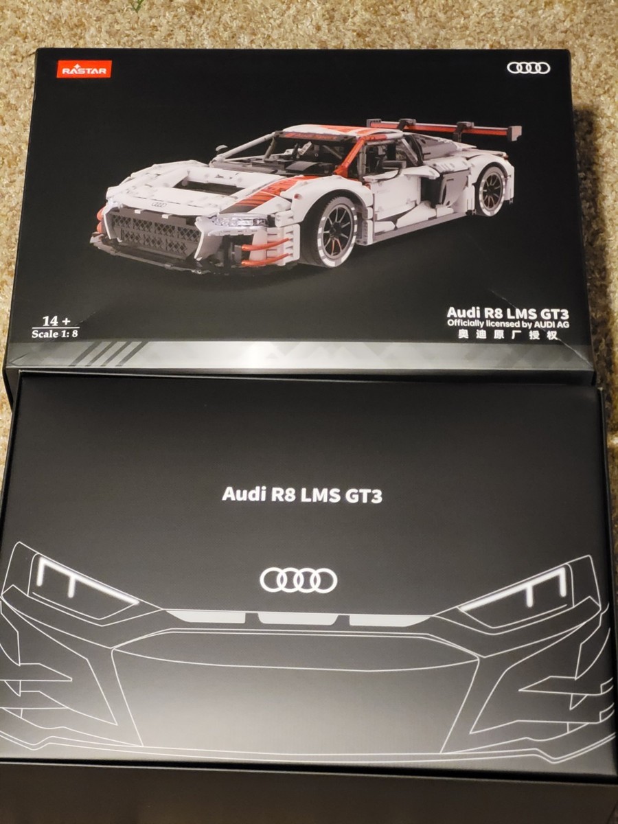 Rastar Audi R8 LMS GT3 Bricks 3,322 Piece Build Car 1:8 Scale | eBay