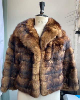Hector Hunter London Vintage Echtpelzmantel Small.