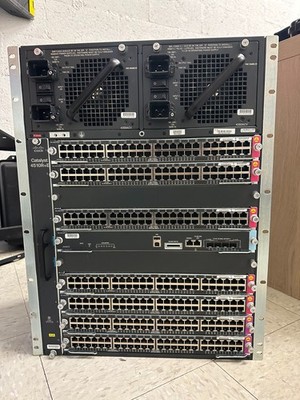 Cisco Catalyst 4500+ E Series WS-C4510R+E Network Chassis w/ 2x POWER SUPPLIES