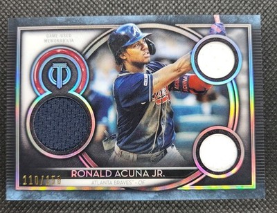 2020 Topps Tribute Ronald Acuna Jr Triple Relic Game Used /150 Braves TTR-RAJ