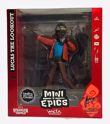Stranger Things Mini Epics #12 Lucas The Lookout Figur 15 cm Groß Weta Workshop