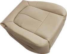 Front Driver Side Bottom Replacement Perforated Microfiber Leather Seat -Tan