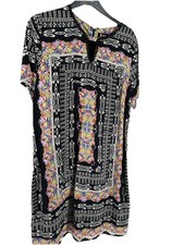 Pomodoro Boho Floral & Geometric Short Sleeve Dress UK 18 BNWT RRP £99