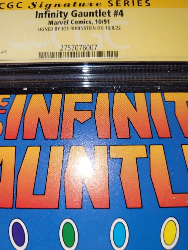 **Signed** The Infinity Gauntlet #4 8.5 CGC SS - Image 4 of 4