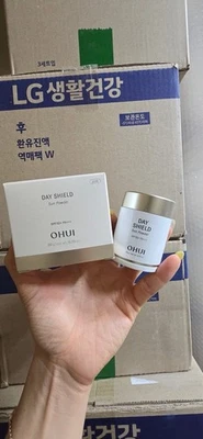 O HUI Day Shield Sun Powder SPF50+ PA+++ 20g + Puff #01 Pink K-Beauty OHUI