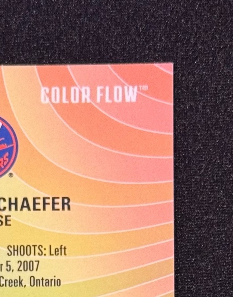 2025-26 Allure Hockey #CF-MS Matthew Schaefer Color Flow Red-Orange ...