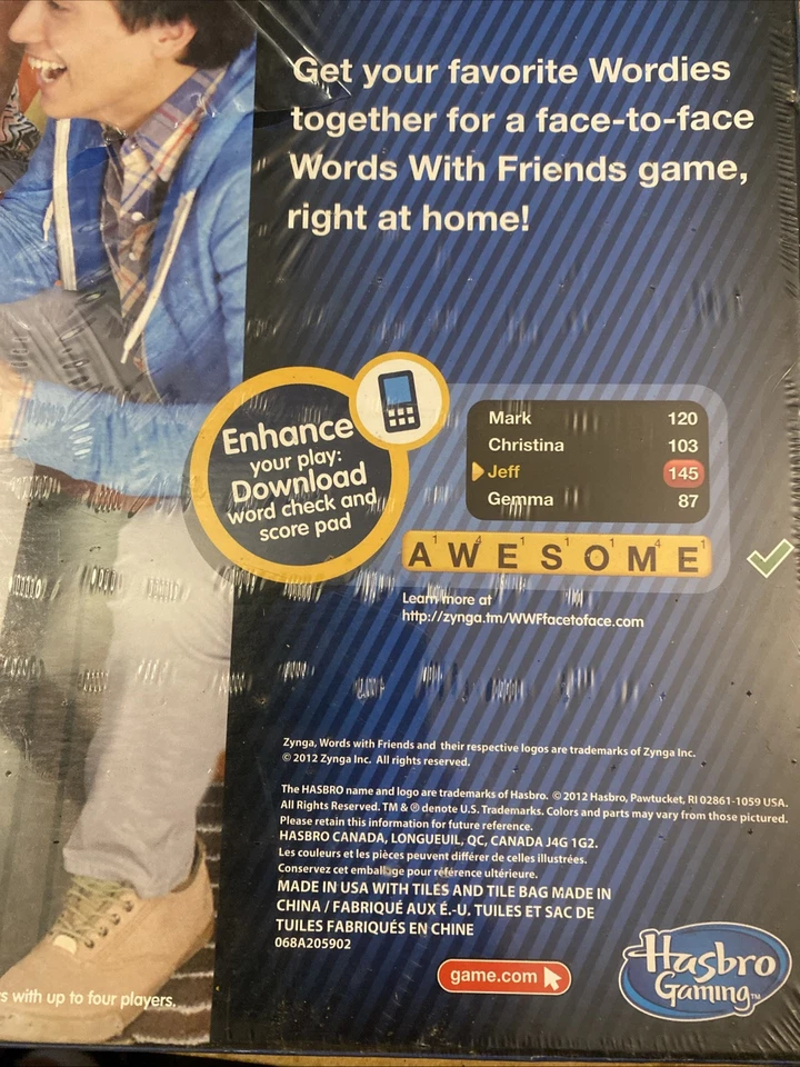 NEW - Words with Friends Magnetic Game & Message Board Zynga + FREE Digital Code - Image 4 of 4