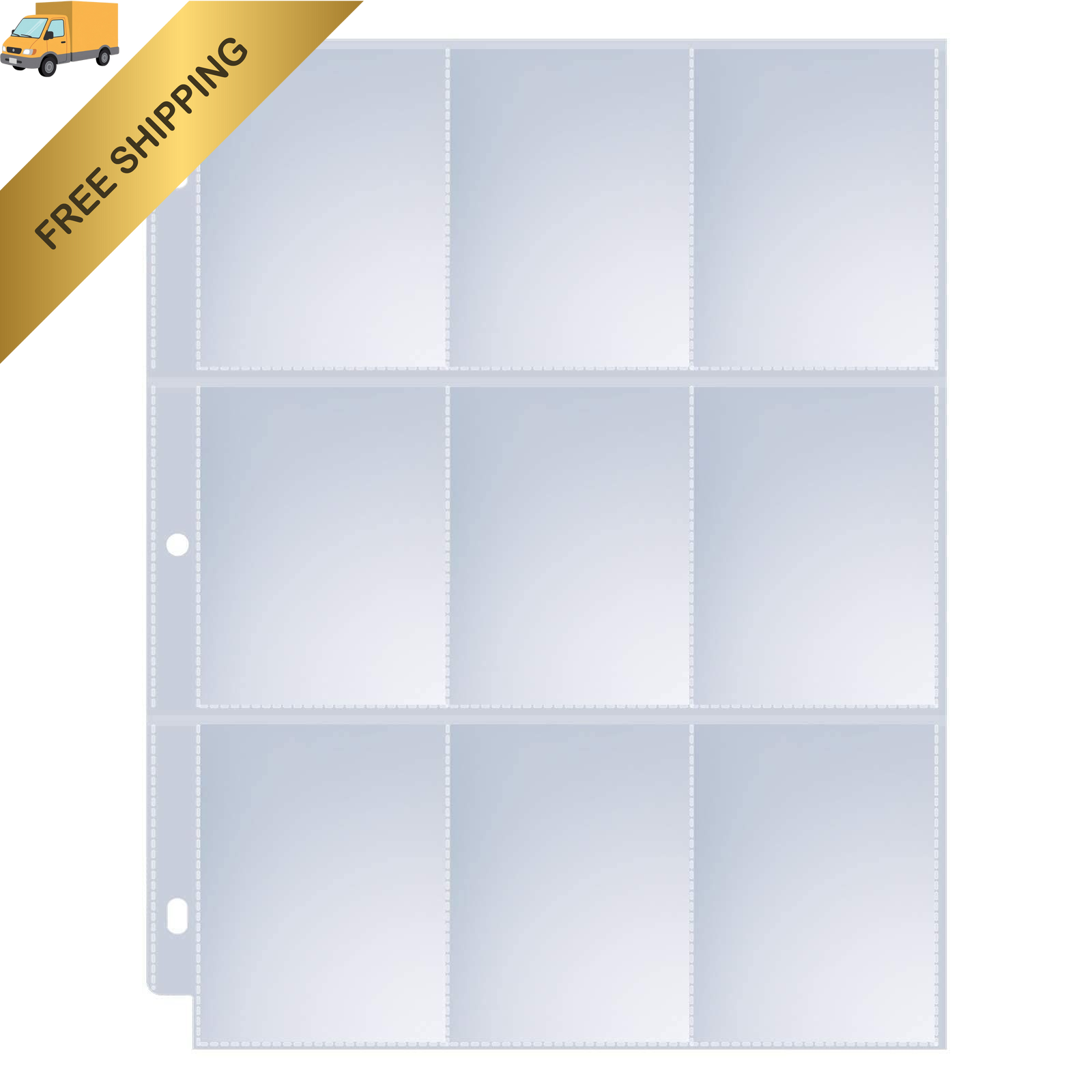 36 Pack 9 Pocket Page Protectors, Sooez Trading Card Sleeves for 3 Ring Clear