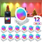 12-Pack Smart RGB Recessed Light 6 Inch,Ultra-Thin Canless LED Downlight 1320LM
