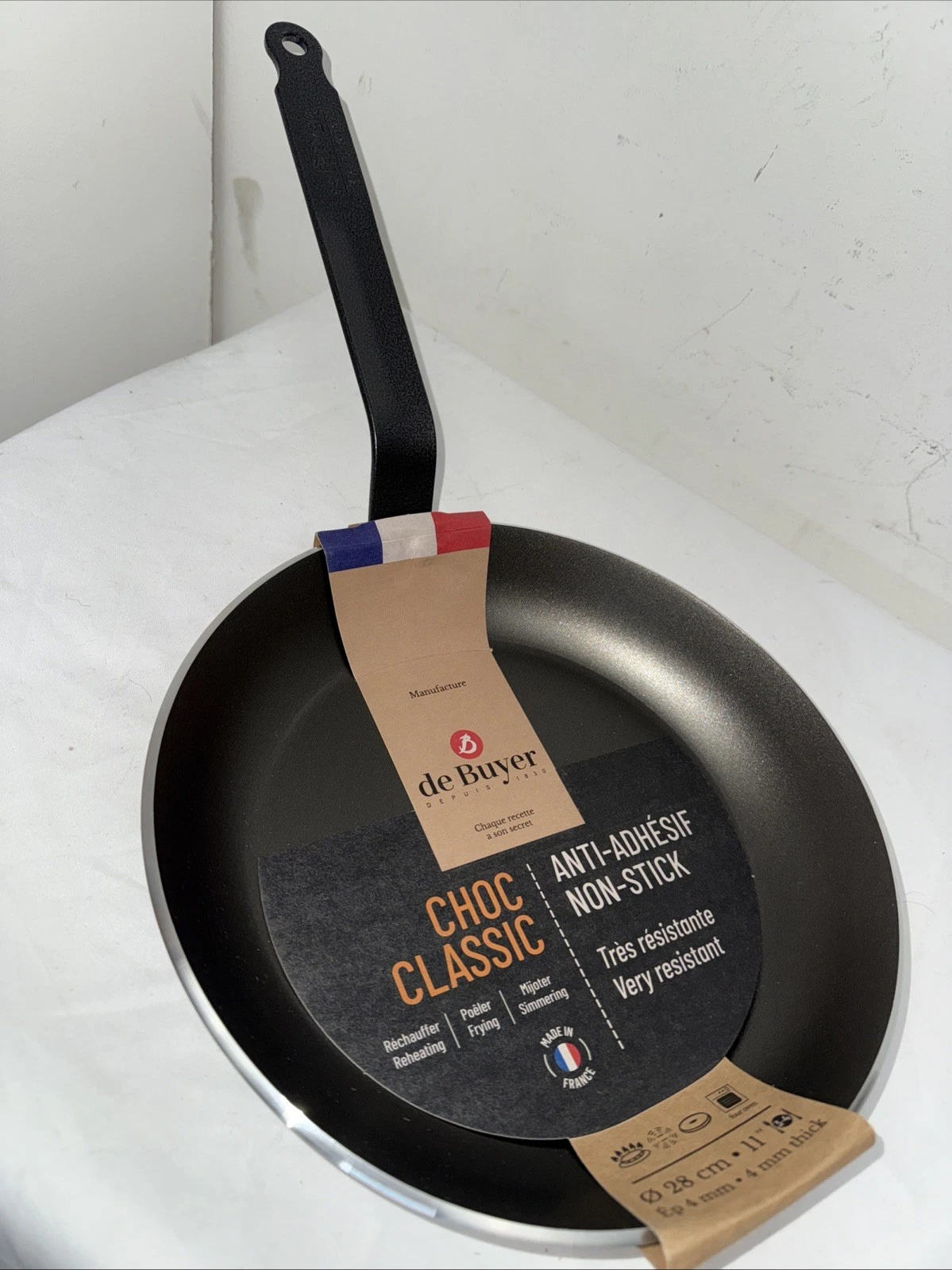 Gas Electric Frying Pans 28cm De Buyer Like Le Creuset Non Stick Cast Aluminium