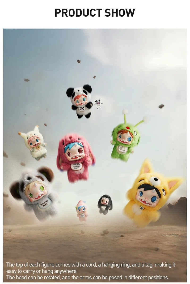 Polar-monster Baby Collection Series Blind Box Plush Pendant Ver.1