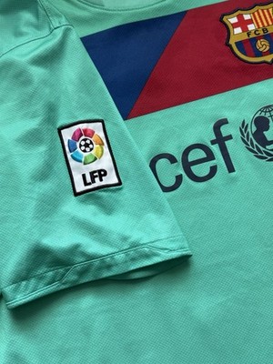 2010/11 Barcelona Away Jersey #10 Messi Large Nike Soccer UNICEF