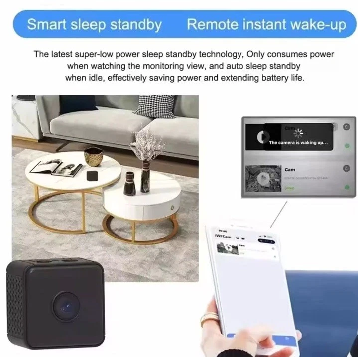 Camera Espion Mini Wifi Surveillance Micro Caché Intérieur Extérieur A Distance - Photo 3/4