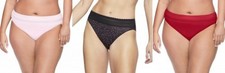 New 3 Pairs Warners No Pinching No Problems Hi-Cut Lace Panties Size S 5 NWT